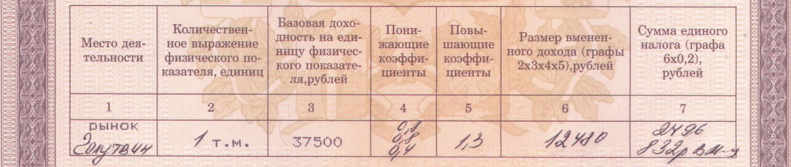 Налог 832 рубля